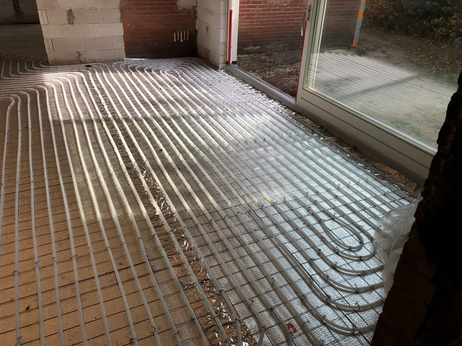 vloerverwarming op krimpnetten